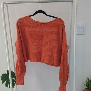 LAST WEEK, Urban Outfitters Paxton Crop Open Knit Cable Crop Sweater